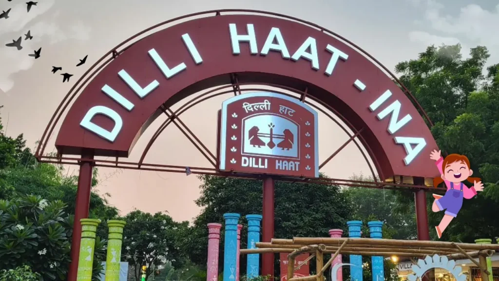 Dilli Haat New Delhi showcasing colorful stalls and traditional handicrafts
